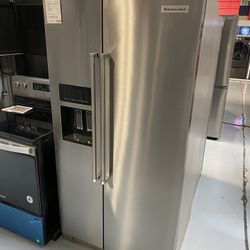 KitchenAid Stainless Steel 22.6 Cu. Ft. Counter Depth Side-by-Side Refrigerator