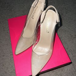 Iridescent/ Clear heels 