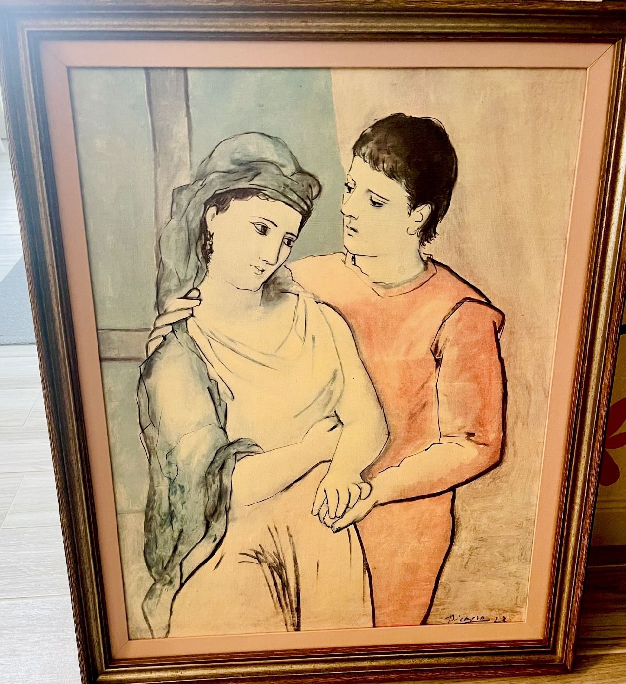 Vintage Reproduction Pablo Picasso "Lovers"