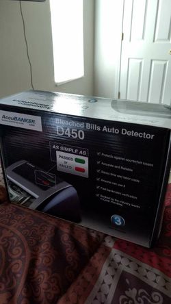 Accubanker d450 bill detector