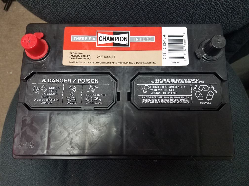 New Champion Car Battery 24F-600CH
