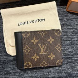 Louis Vuitton Multiple Wallet Monogram Macassar Canvas 
