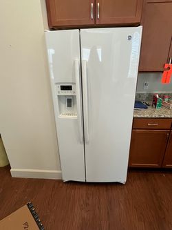 White GE Refrigerator