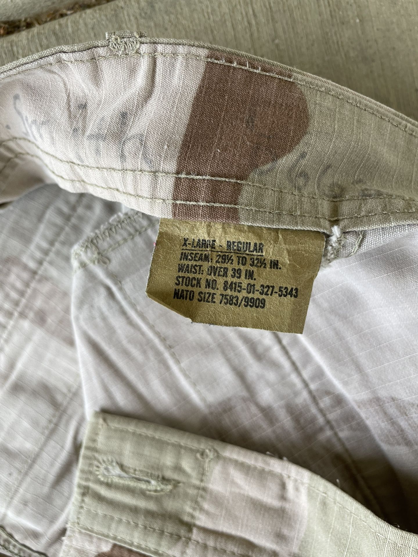 Military Camo Pants Desert