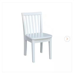 International Concepts White Wood Kids Chair (Set of 2)