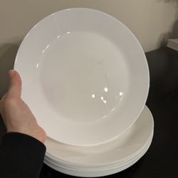 IKEA White Plates. Set Of 10