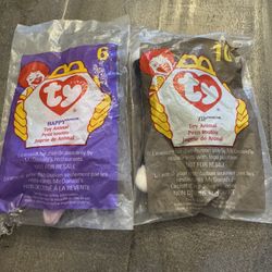 1999 TY Happy Meal Toys # 6,10, (H)