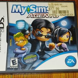 Nintendo DS My Sims Agents Video Game Solve Mystery Puzzles