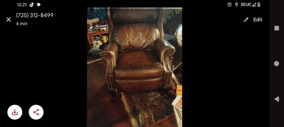 Bernhardt Nailhead Recliner