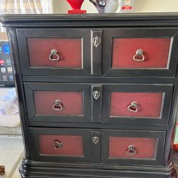 Wooden 2 Color Cabinet