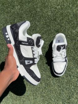 LV Black and White Trainers
