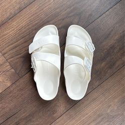 White Arizona Birkenstocks Size 38