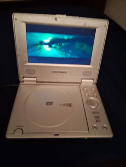 Portable DVD player with a fiolding LCD screen