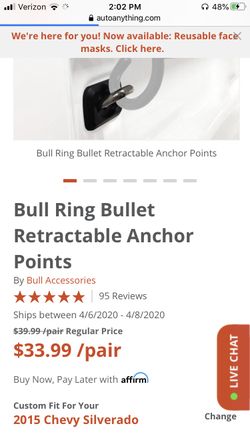 Truck bed anchors Chevy