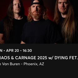 Chaos And Carnage Tour Dying Fetus/Cradle Of Filth