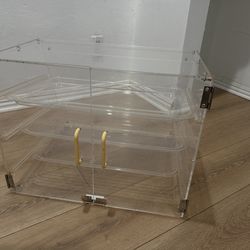 Clear Acrylic Countertop Bakery Display Case – Double Door