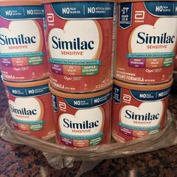 10 latas de leche Similac