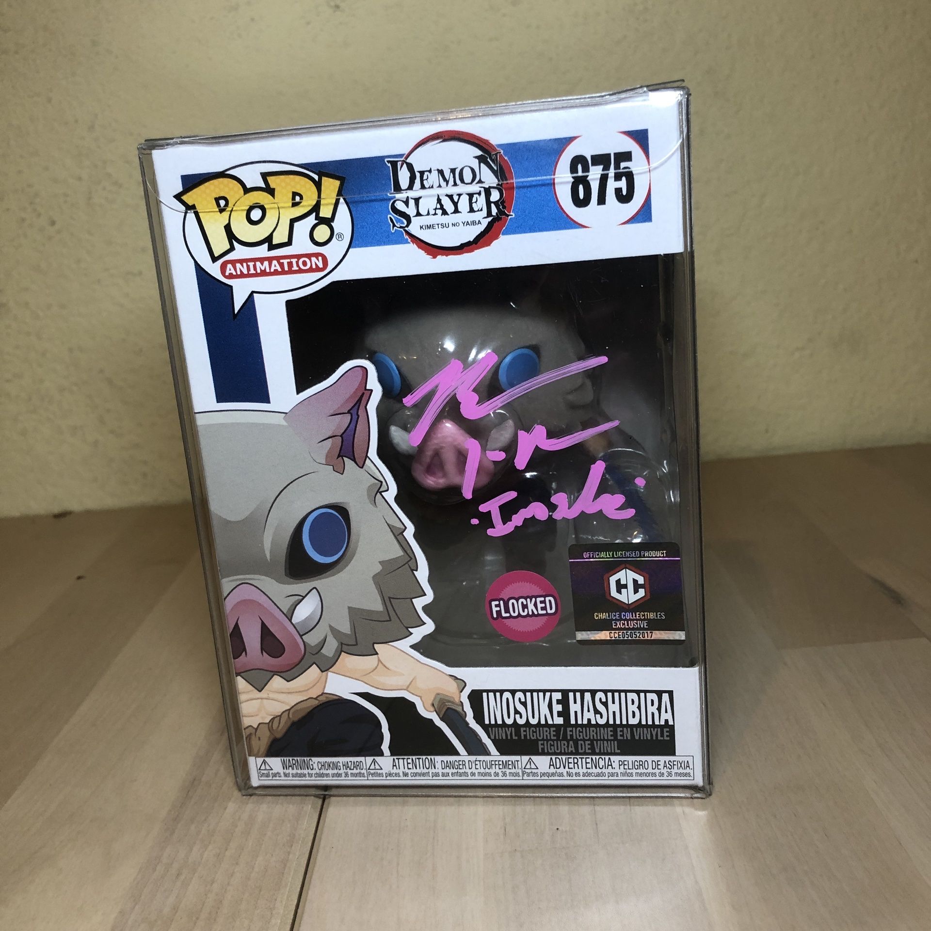 PSA Signed Inosuke Hashibira purchases Funko Pop!