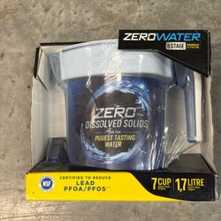 Zero Water Pitcher - with FILTER AND TDS TESTER - sealed!