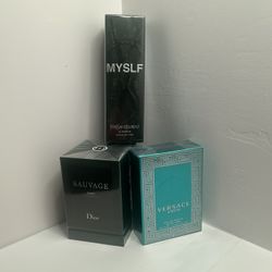 Suavage (Dior), YvesSaintLaurent(MYSLF), Versace(Eros)