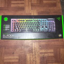 Razer Black widow V4 X RGB Mechanical Green Switch Razer Gaming Keyboard