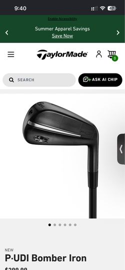 TaylorMade P UDI Bomber Iron Right hand