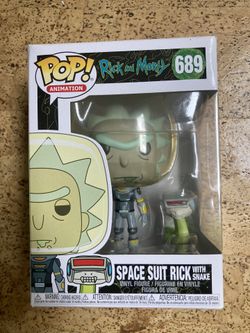 Funko Pop Space Suit Rick With Snake