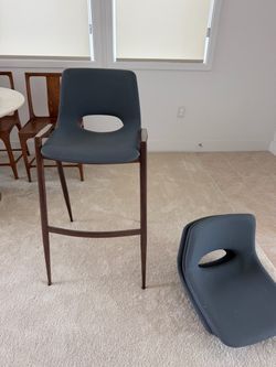 Modern Bar Stool with Cutout Back
