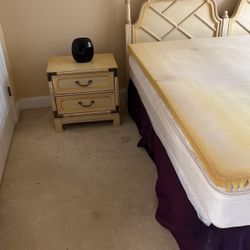 King Size Bedroom Set. Complete With Mattress, Box Spring And Mattress Pad