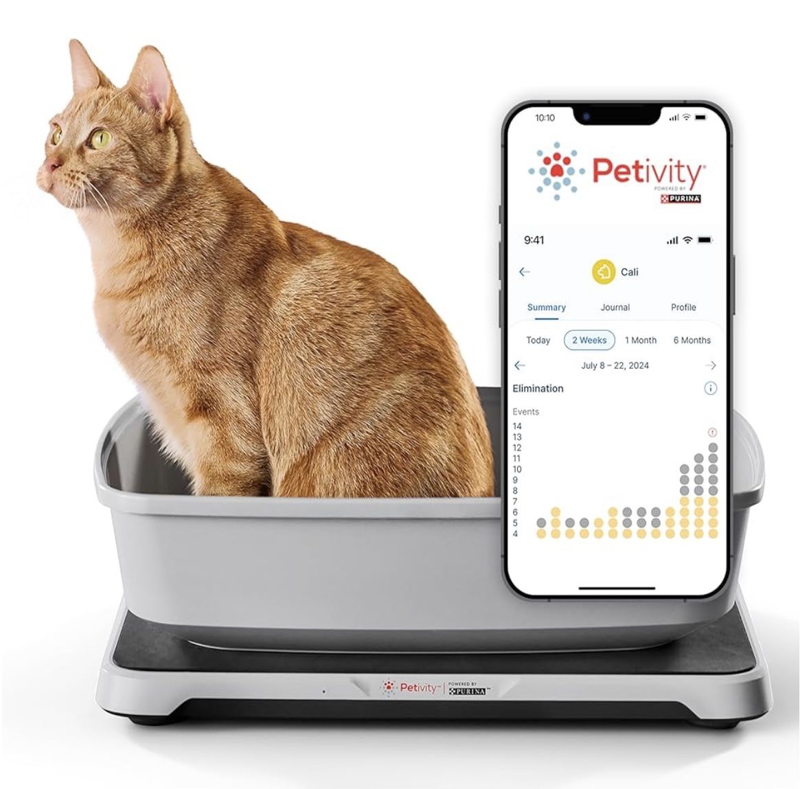 Purina Petivity Smart Litter Box Monitor Cat Weight Scale & Health Tracker