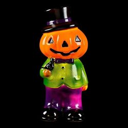 Blow Mold Halloween Lit Pumpkin Man