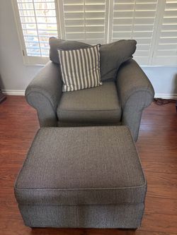 Arm chair and ottoman
