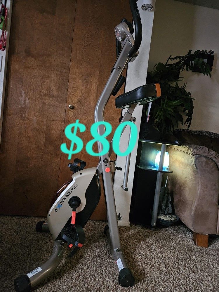 Heavy Duty Foldable Exercise Bike with 400 lbs Weight Capacity