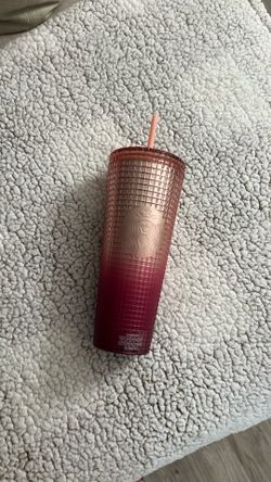 Starbucks Pink Gradient Grid Cold Cup