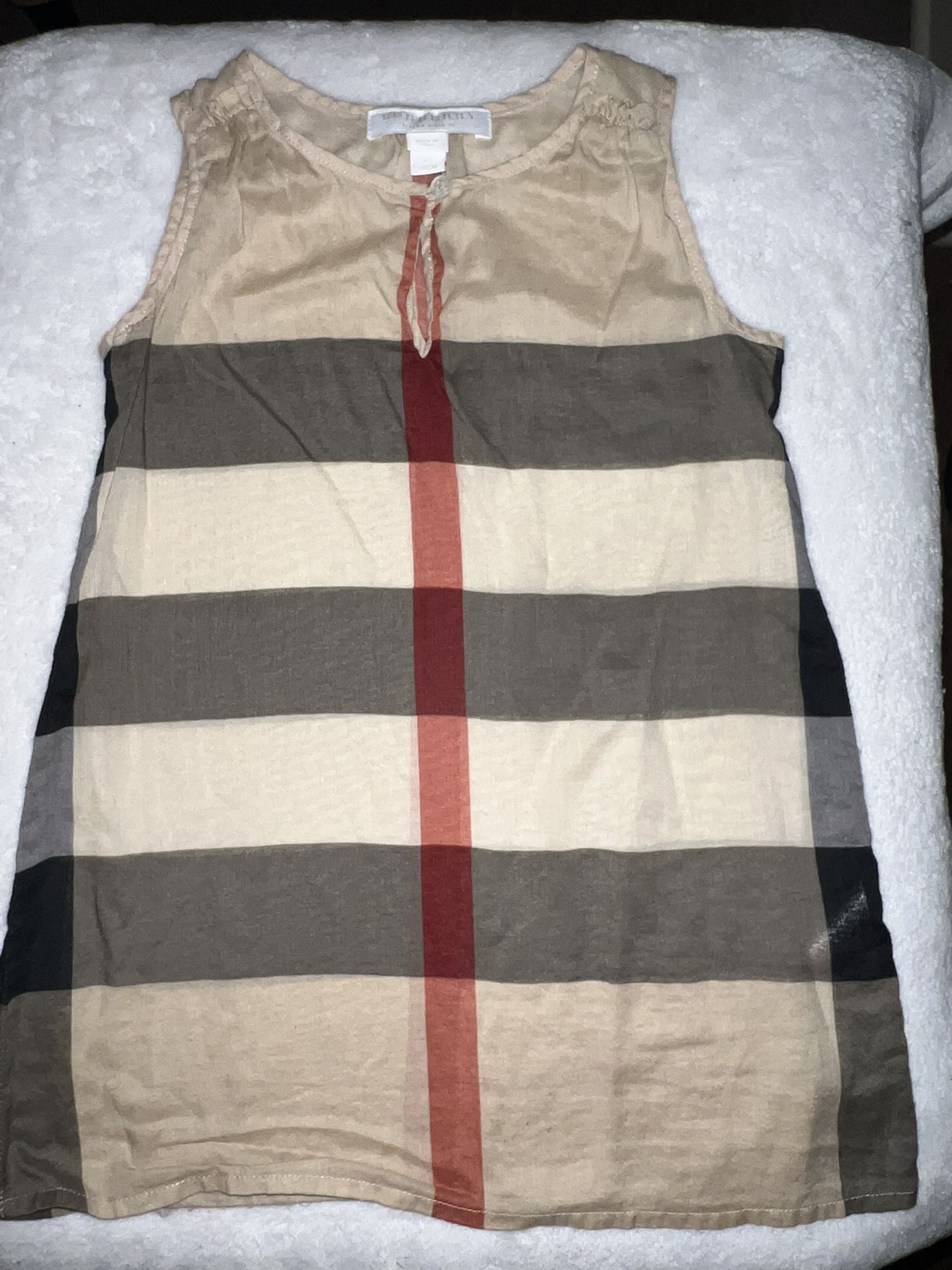 Girls Burberry checkered dress size 3Y