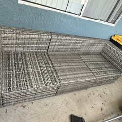 Wicker Couch 