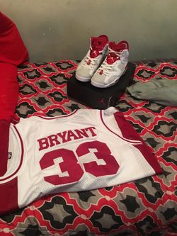 Alternate 6s sz 7.5 and Kobe h.s jersey 2x