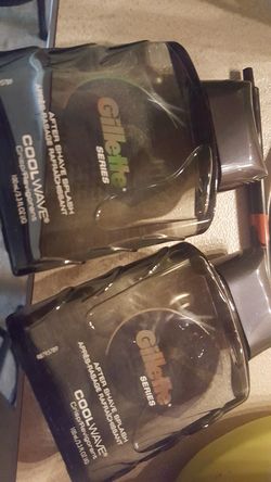 2 Gillette aftershave wash