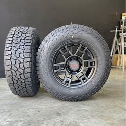 New Wheels And Tires Package Deal!! 17" Sema Style TR1 Wheel 265/70R17 Falken Wildpeak AT4W Tires