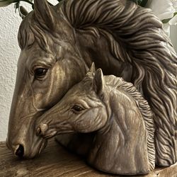 Vintage Horses / Figurine / Flower Vase / Decor 