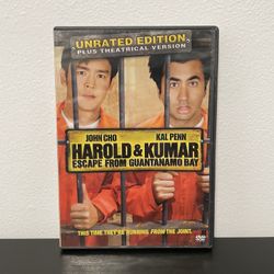 Harold & Kumar Escape From Guantanamo Bay DVD Movie Unrated Edition Y2K 2008
