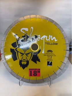 Shogun yellow 18 inch diamond bridge saw blade