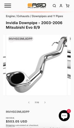 Mitsubishi Evo 8/9 Invidia Downpipe