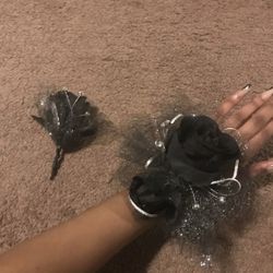prom corsage and rose