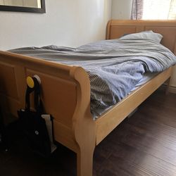 Twin Bedframe With Mattress 