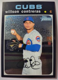 2020 Topps Heritage THC-241 WILLSON CONTRERAS SP Short Print #'d 483/999 CUBS 