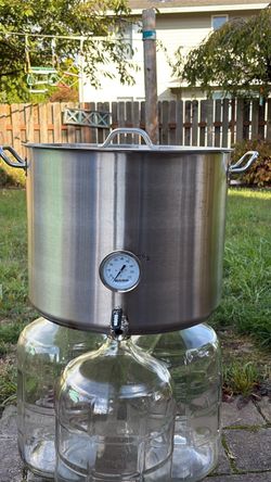 15 gallon stainless steel brew pot