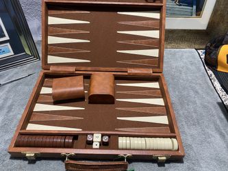 Vintage backgammon board set