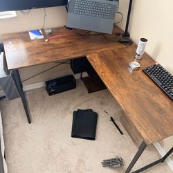 L shaped desk