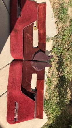 1988-1994 red Silverado door panels